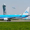 Avion de ligne Boeing 737-800 de KLM. sur Jaap van den Berg