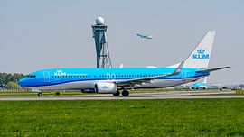 KLM Boeing 737-800 passenger aircraft.