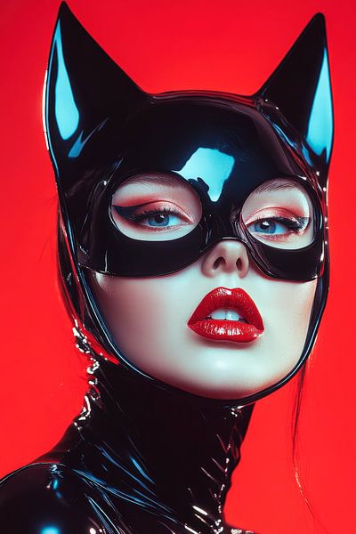 Verführerisches Porträt im Katzenlook von Poster Art Shop