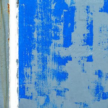 Verweerde blauw: abstracte verf en textuur van Texel eXperience