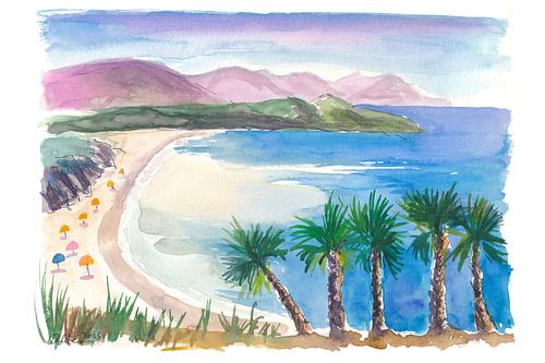 Strand und Bucht bei Castellammare del Golfo in Sizilien