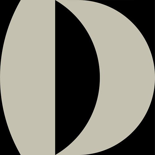 Zwarte geometrische vormen en lijnen nr. 9