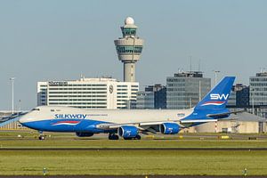 Azerbaijan Cargo Silkway's Boeing 747-8 Cargo. by Jaap van den Berg