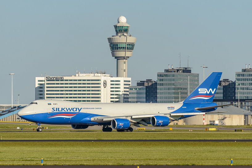 Aserbaidschan Cargo Silkway's Boeing 747-8 Fracht. von Jaap van den Berg