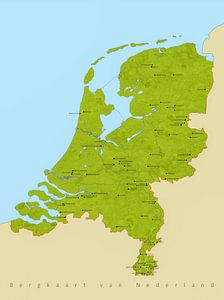 Bergkaart Nederland