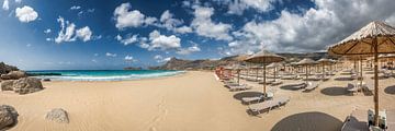 Beach on the island of Crete in Greece