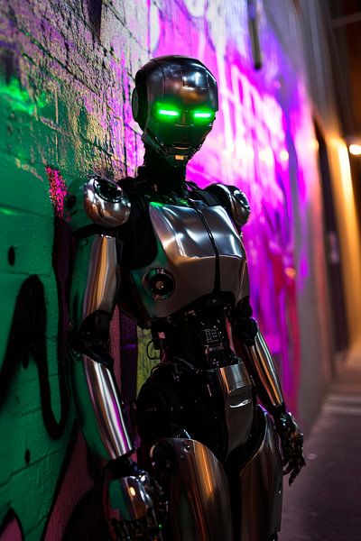 Futuristische robot van Poster Art Shop
