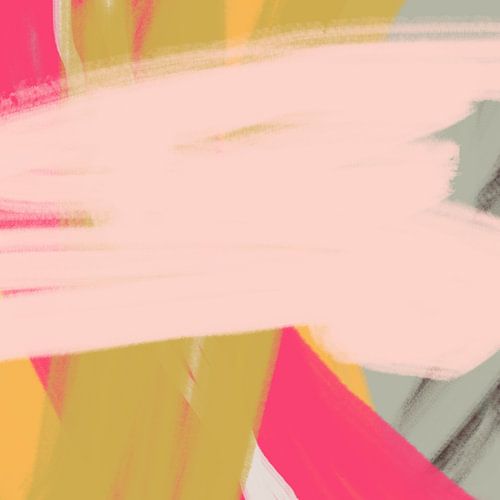 Kleurrijke moderne abstracte kunst in neon- en pastelkleuren nr. 5