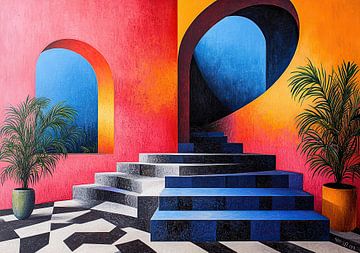 Surrealisme Architectuur Ontwerp Meetkunde van Niklas Maximilian
