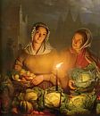 Markt bei Kerzenlicht, Petrus van Schendel von Creative Masters Old Masters Miniaturansicht