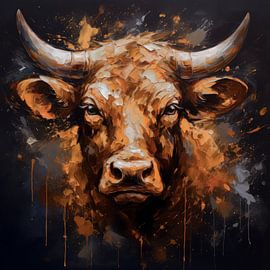 Portrait of a cow by Thea