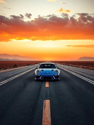 Porsche 911 GT3 RS – Overheersing op het circuit bij zonsondergang