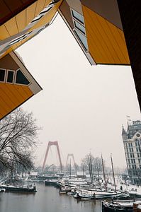De Oude Haven in de sneeuw