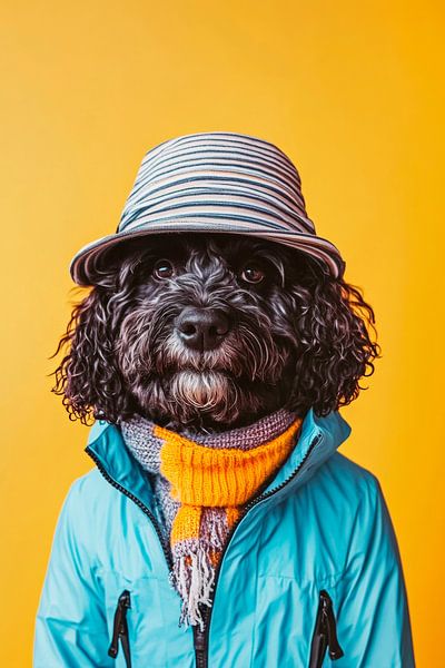 Portugiesischer Wasserhund von Poster Art Shop