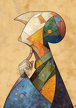 Abstracte Kunst | Shadows and Shapes Play van ARTEO Schilderijen