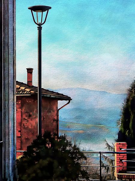 View from Vaiano Over Lago di Chiusi by Dorothy Berry-Lound