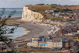 Mers-les-Bains, Frankreich, Küste