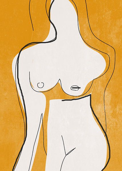 Nu abstrait au trait par ThingDesign 