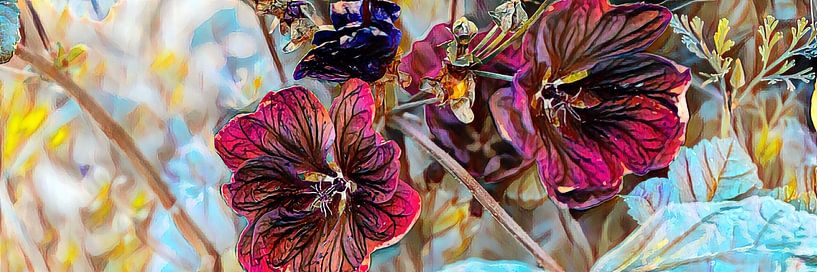 Sommerblumen Ölmalerei von Patricia Piotrak