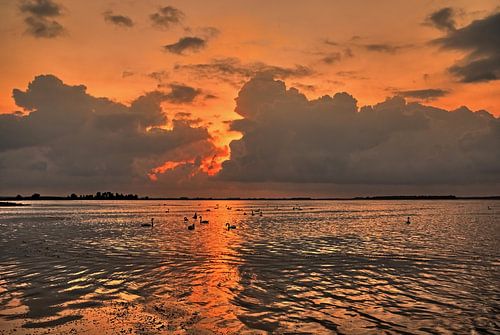Zonsondergang Eemmeer bij Spakenburg