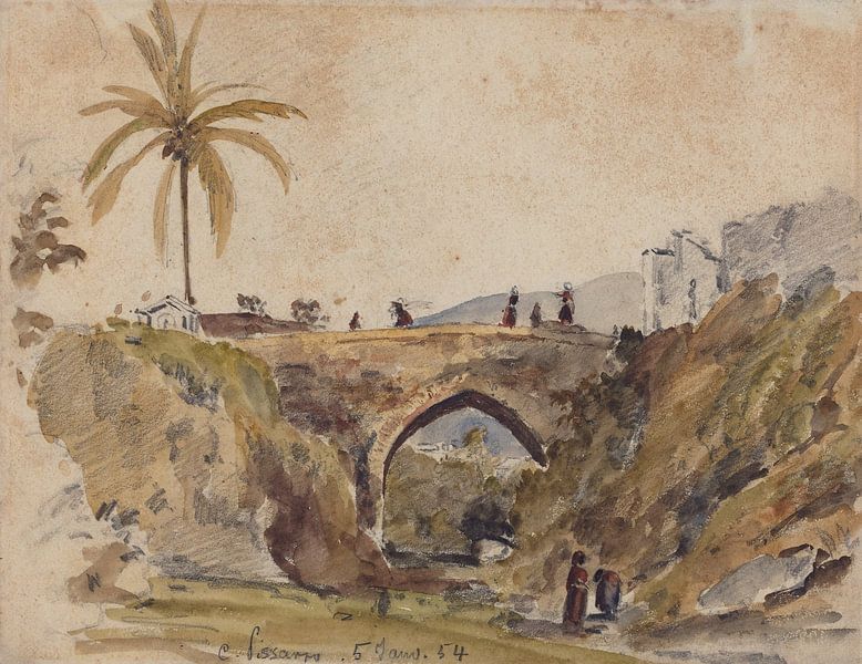 Camille Pissarro, Bridge near Caracas, 1854 by Atelier Liesjes