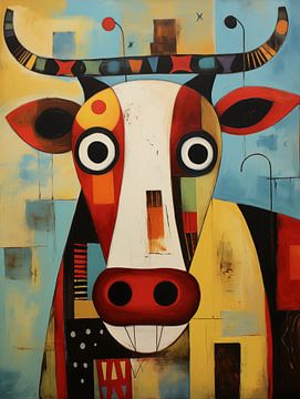 Abstracte koe van Imagine