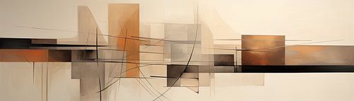 Abstrakte Erdtöne | Harmonie von Abstraktes Gemälde