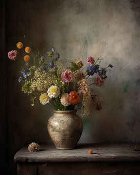 Rural and atmospheric still life with field bouquet by Studio Allee