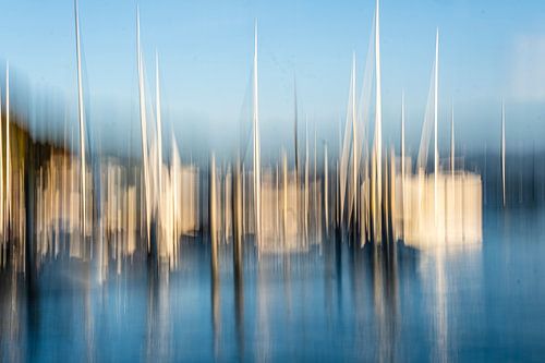 Zeilboten abstractie