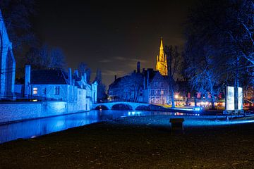 Wjjngaardplein Brugge, wintergloed van Lisa Dumon