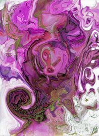 Fröhlicher violetter Hibiskus