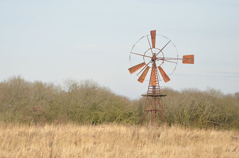 windmolen in land naast de linde weststellingwerf by Marten Wieringa