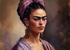Frida Poster - Frida Kunstdruck Wandkunst Portrait