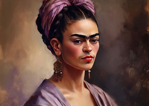 Frida Poster - Frida art print wall art portrait