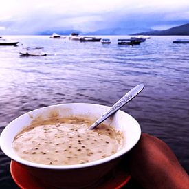 Dessert Bubur Kacang Hijau with a View by neonartroom