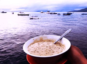 Dessert Bubur Kacang Hijau with a View