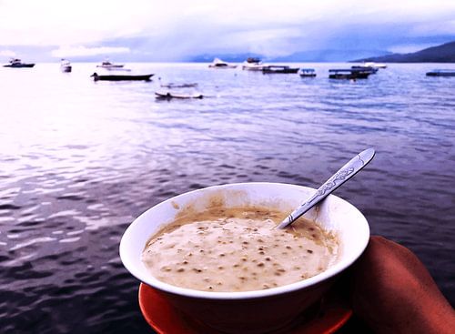 Dessert Bubur Kacang Hijau with a View