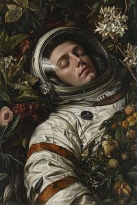 Schlafender Astronaut
