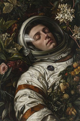 Schlafender Astronaut