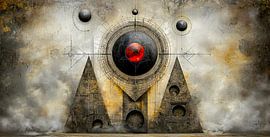 Secret of the red centre by Klaus Tesching - Art-AI