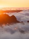 Zonsondergang boven de wolken van Globusgeflüster thumbnail