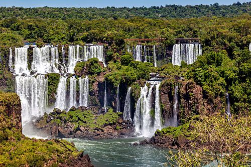 De watervallen van Iguazu tussen Argentinië en Brazilië