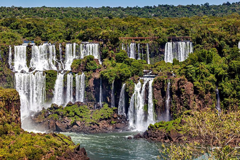 The Iguazu Falls between Argentina and Brazil by Roland Brack