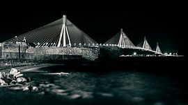 The Rio-Andirrio Bridge at night by Markus Peters