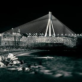 The Rio-Andirrio Bridge at night by Markus Peters