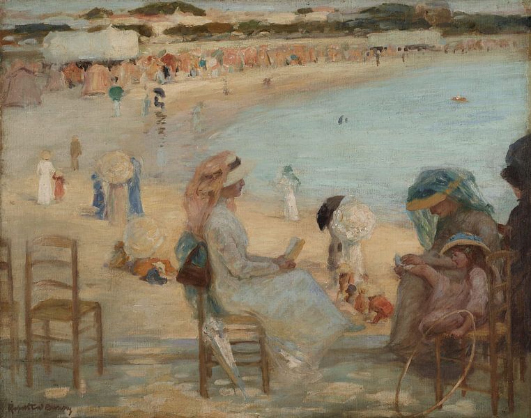 Rupert Bunny~On the beach (Royan) by finemasterpiece