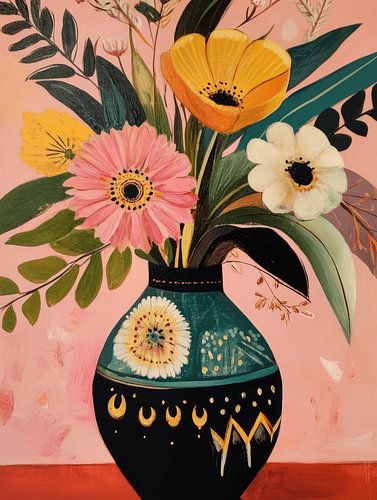 Vase mit Blumen, Stillleben