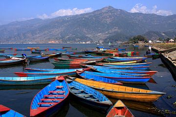Colourful Rowing Boats by aidan moran