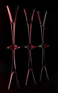 Roter Neon-Rhythmus