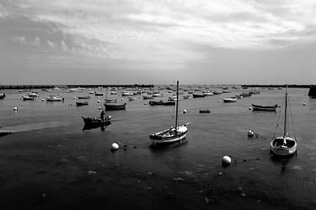 Bucht in der Bretagne bei Flut